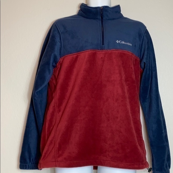 Columbia Men’s Red & Blue Fleece - Picture 2 of 7